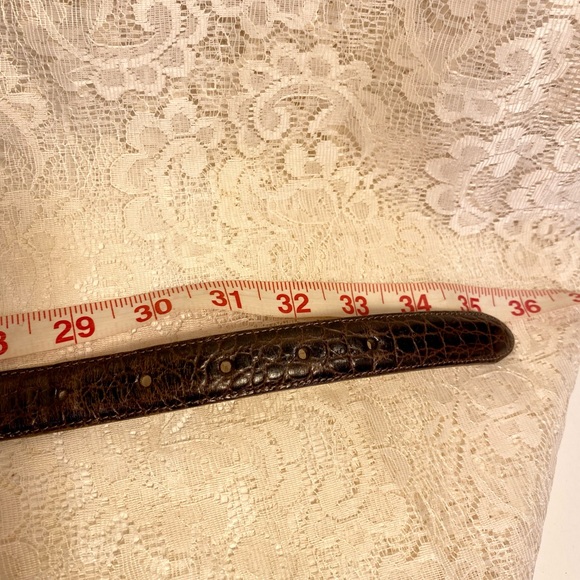 Vintage Brighton Leather Belt with Gold and Silver Accent Designs - Picture 9 of 9